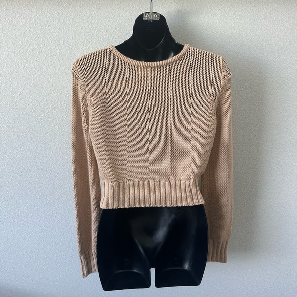 Lovers + Friends Cream V-Neck Sweater - Picture 3 of 9